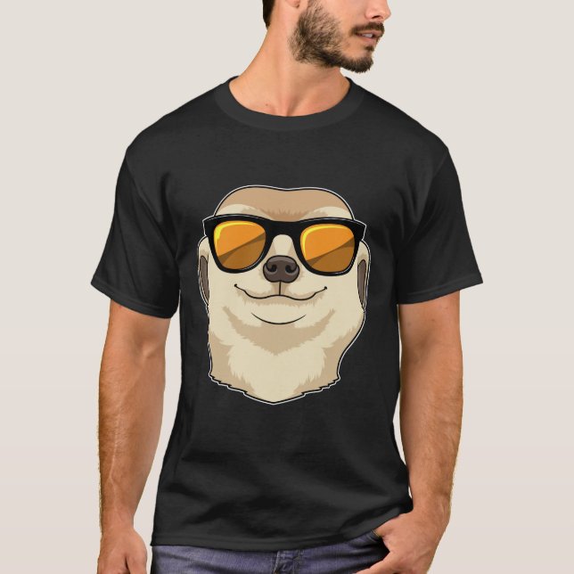 Camiseta Meerkat con gafas de sol (Anverso)