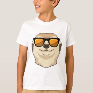 Camiseta Meerkat con gafas de sol