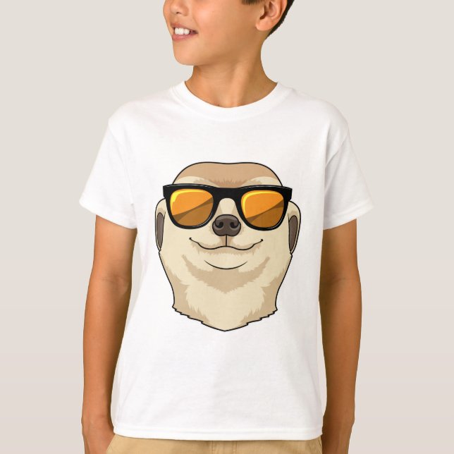 Camiseta Meerkat con gafas de sol (Anverso)