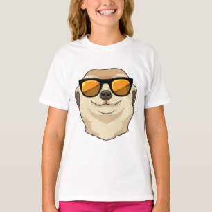 Camiseta Meerkat con gafas de sol