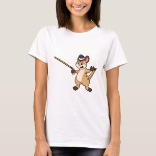 Camiseta Meerkat con Gorra y palo para caminar