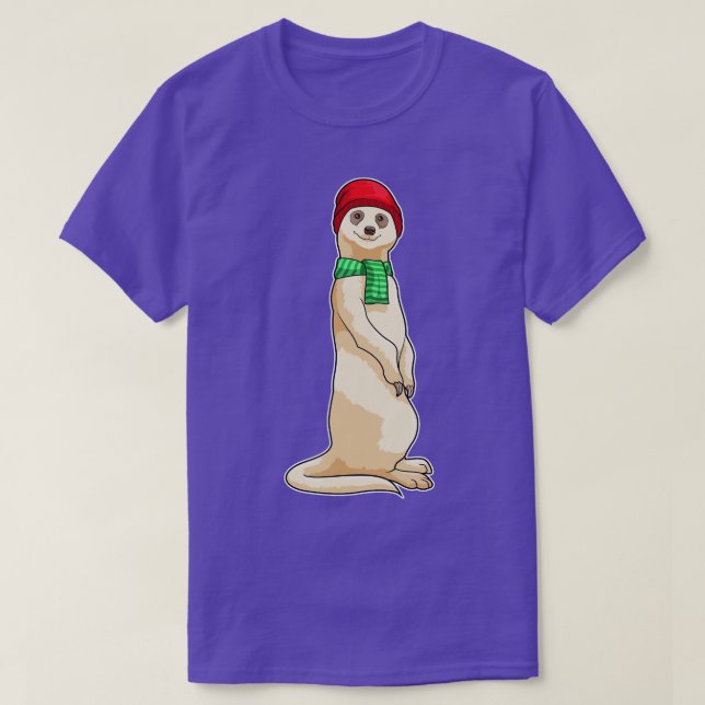 Camiseta Meerkat con Gorra y Scarf (Diseño del anverso)