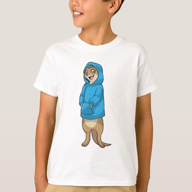 Camiseta Meerkat con Hoodie (Anverso)