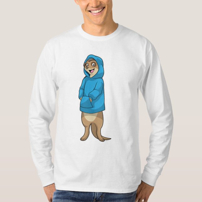 Camiseta Meerkat con Hoodie (Anverso)