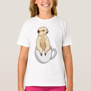 Camiseta Meerkat con la Copa de Café