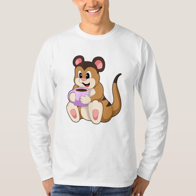 Camiseta Meerkat con la Copa de Café (Anverso)