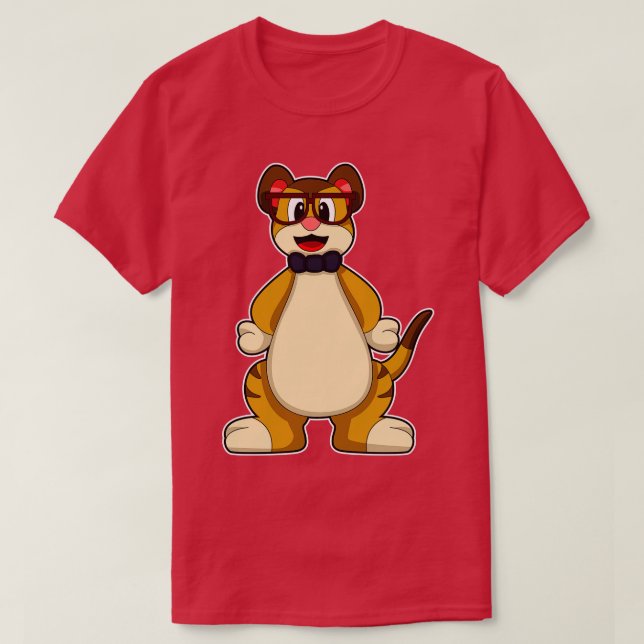 Camiseta Meerkat con lentes de amarre (Diseño del anverso)