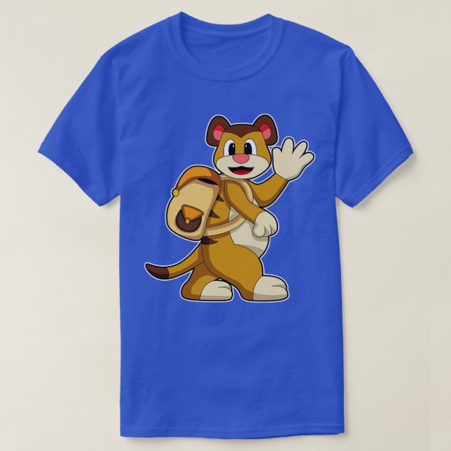 Camiseta Meerkat con mochila (Diseño del anverso)