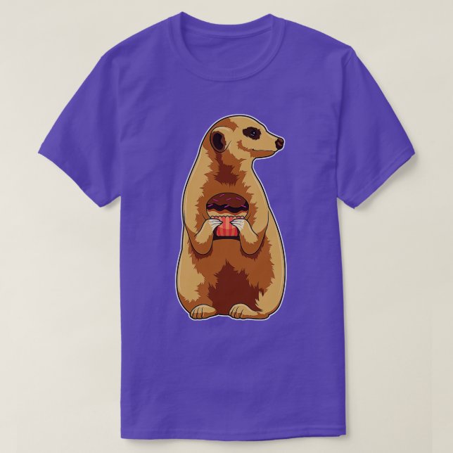 Camiseta Meerkat con Muffin (Diseño del anverso)