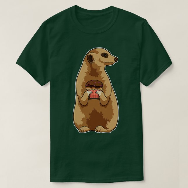 Camiseta Meerkat con Muffin (Diseño del anverso)