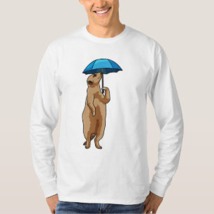 Camiseta Meerkat con paraguas