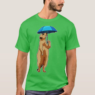 Camiseta Meerkat con paraguas