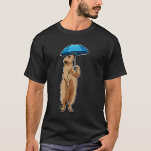 Camiseta Meerkat con paraguas
