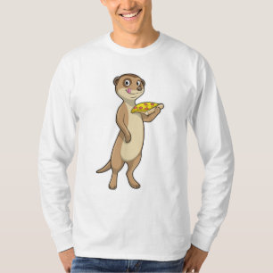 Camiseta Meerkat con pizza