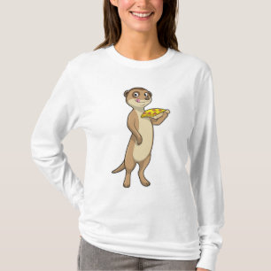 Camiseta Meerkat con pizza