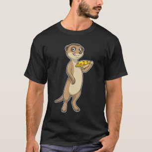 Camiseta Meerkat con pizza