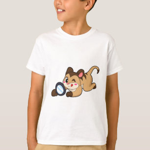 Camiseta Meerkat con vidrio de aumento