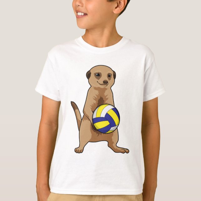 Camiseta Meerkat con voleibol (Anverso)