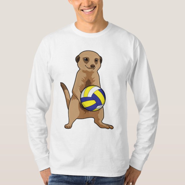 Camiseta Meerkat con voleibol (Anverso)