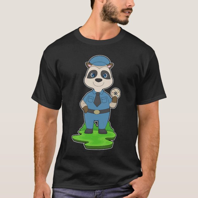 Camiseta Meerkat Cop Donut Police (Anverso)