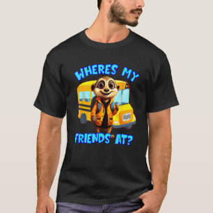 Camiseta Meerkat De Vuelta A La Escuela Donde Amigos De La 