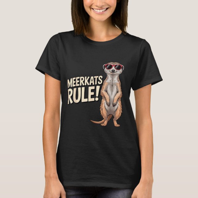 Camiseta Meerkat Design For Men Women Kids Zoo Keeper Safar (Anverso)