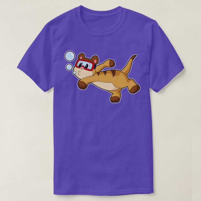 Camiseta Meerkat Diver Gafas de natación (Diseño del anverso)