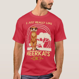 Camiseta Meerkat, el guardián de zoológicos de África saban
