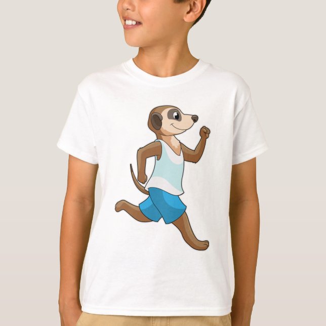 Camiseta Meerkat en deportes de carreras (Anverso)