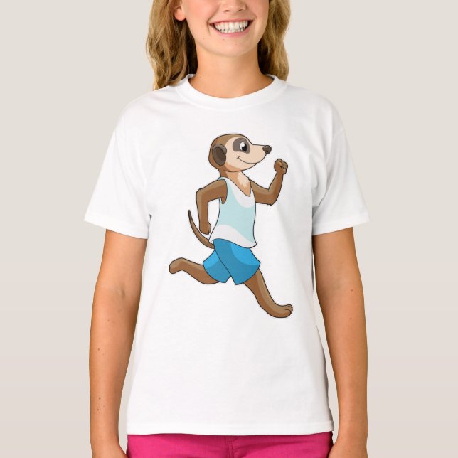 Camiseta Meerkat en deportes de carreras (Anverso)
