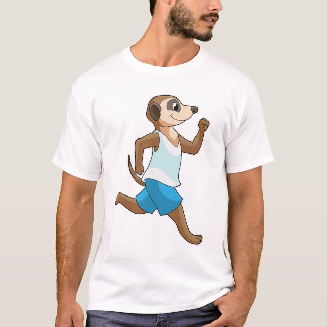 Camiseta Meerkat en deportes de carreras (Anverso)
