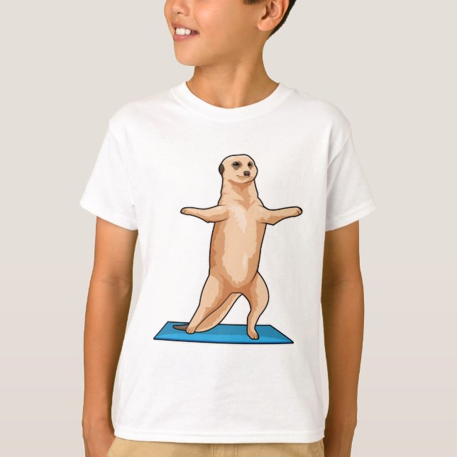 Camiseta Meerkat en ejercicio Fitness Stretching (Anverso)