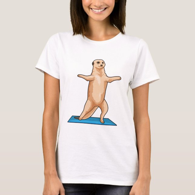 Camiseta Meerkat en ejercicio Fitness Stretching (Anverso)