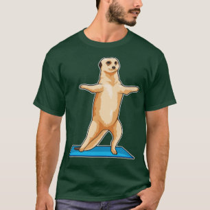 Camiseta Meerkat en ejercicio Fitness Stretching