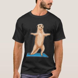 Camiseta Meerkat en ejercicio Fitness Stretching