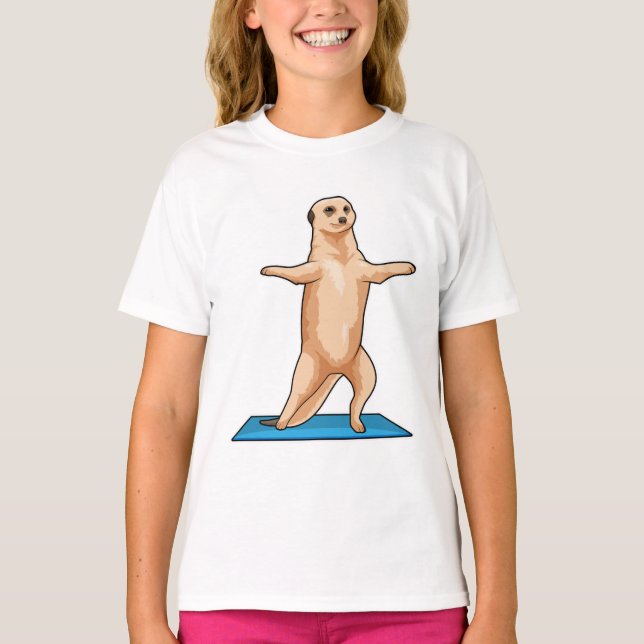 Camiseta Meerkat en ejercicio Fitness Stretching (Anverso)