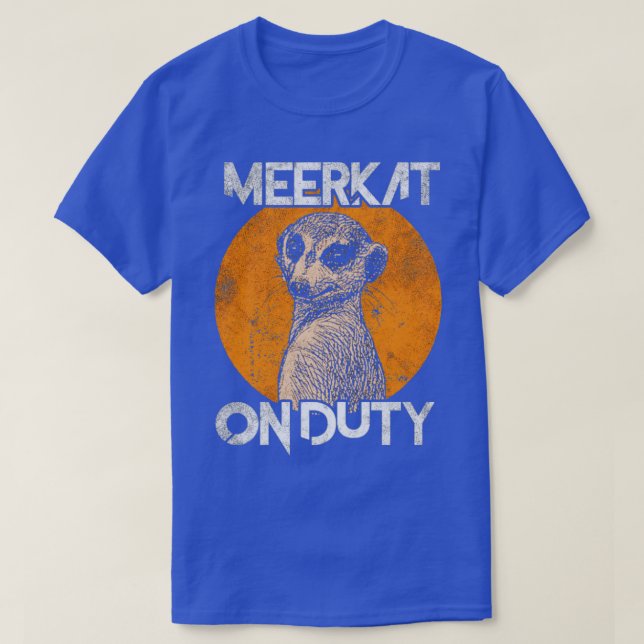 Camiseta Meerkat en servicio (Diseño del anverso)