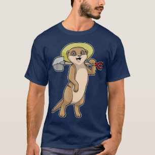 Camiseta Meerkat Farmer Shovel Hat