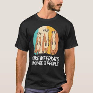 Camiseta Meerkat For Men Women Retro Wildlife Zoo Animal
