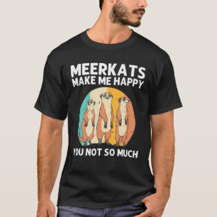 Camiseta Meerkat Gracioso Para Hombres Mujeres Retro Zoológ