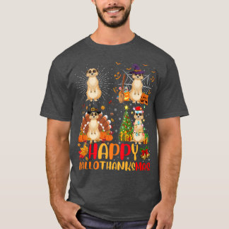 Camiseta Meerkat Hallothan, Navidades del Día de Acción de 