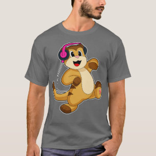 Camiseta Meerkat Headphone Music