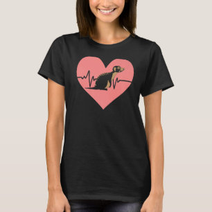 Camiseta Meerkat Heartbeat Animal de la fauna y flora de Mo