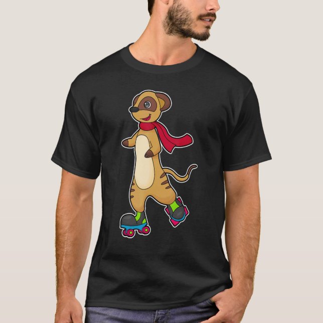 Camiseta Meerkat Inline skating Roller skates Sports (Anverso)