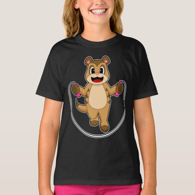 Camiseta Meerkat Jump rope Rope (Anverso)