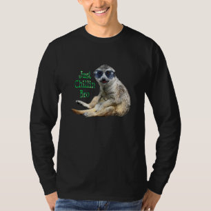 Camiseta Meerkat Just Chillin Bro Guay Kat Usa Aviadores H