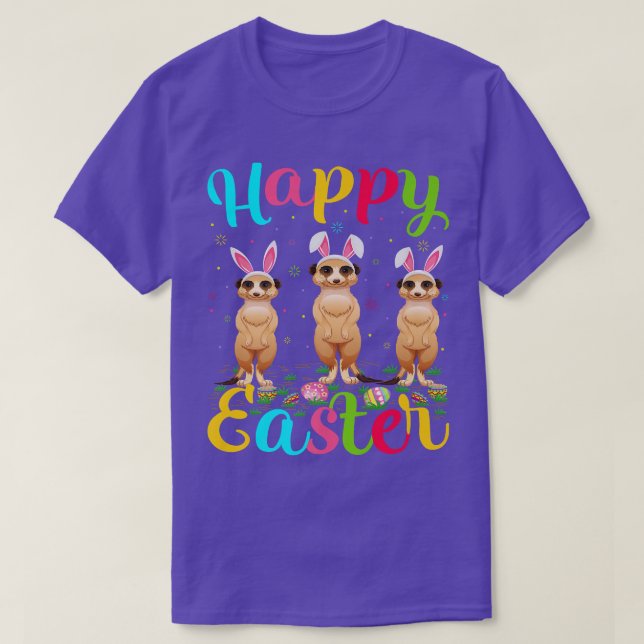 Camiseta Meerkat Lover Funny Easter Egny Meerkat Happy (Diseño del anverso)