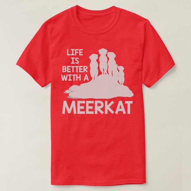 Camiseta Meerkat Lover Regalo Animales Zoológicos Meerkat (Diseño del anverso)