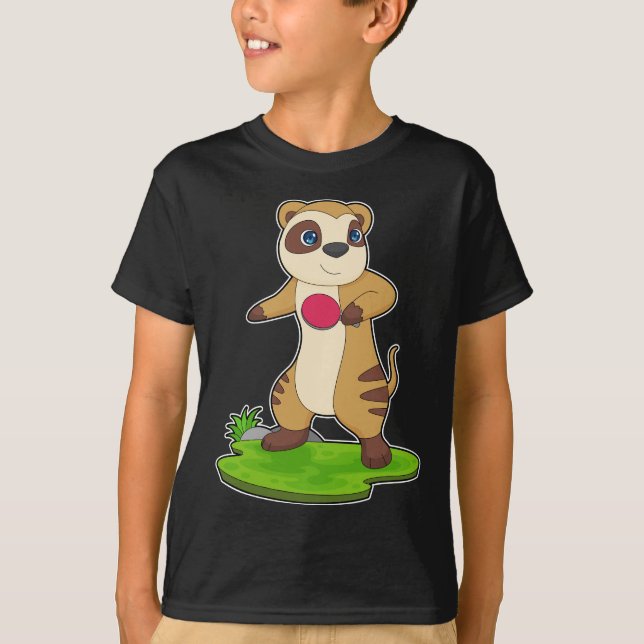 Camiseta Meerkat Mesa de ping pong Tenis tenis (Anverso)