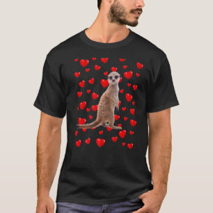 Camiseta Meerkat Mom Dad Cute Animal Hearts